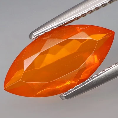1.63Ct.Best Color! Natural Fanta Orange Red Mexican Fire Opal Full Fire&CLEAN! - Image 1 of 4