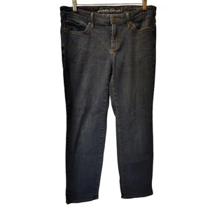 Jeans Eddie Bauer ligeramente curvilíneos pierna recta P8 especialmente teñidos - Imagen 1 de 8