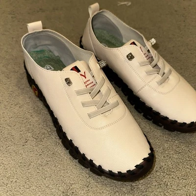 OY, Mocasín Sin Cordones de Cuero Sintético para Mujer Talla 36 (5.5-6 EE. UU.) Usado Foto 1 de 4