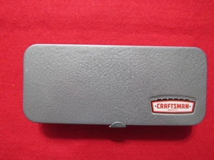 Vintage Craftsman 1/4" Drive Socket Set in a Metal Box - V= -Crown Logo - Picture 1 of 14