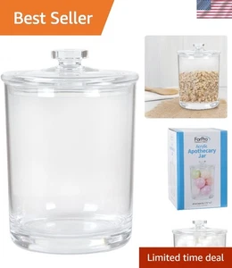 Elegante tarro de boticario acrílico de 60 oz - almacenamiento irrompible para el hogar y la oficina - Imagen 1 de 7