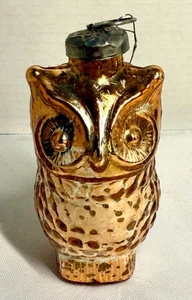 Antique Blown Glass Owl Christmas Ornament - Picture 1 of 9