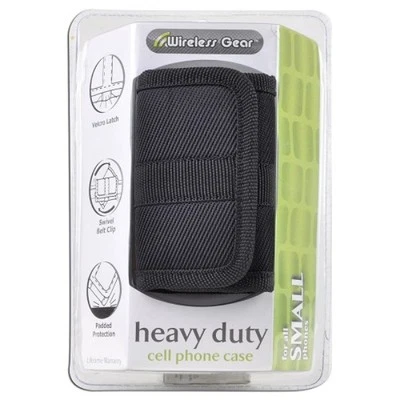 Wireless Gear 4HL963 Heavy Duty Cell Phone Case For Small Phone (Black) New - Image 1 of 2