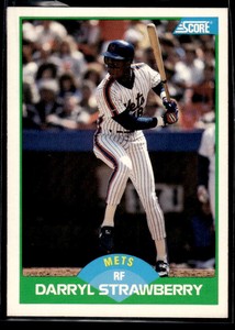 1989 Score #10 Darryl Strawberry Very Good