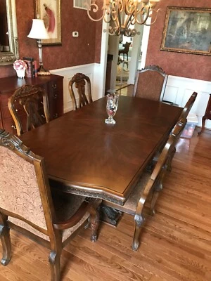 Ashley Furniture North Shore Dining Set with 8 Upholstered Chairs and 2 Leaves - Image 1 of 4