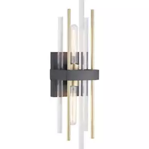 Progress Lighting P710063 Black Orrizo 2-Light 23"H Wall Sconce - Picture 1 of 7