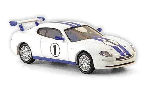 RICKO 129030 Maserati 3200 GT Trofeo, bianco / blu, n. 1, 2002 scala H0 1/87 - Immagine 1 di 1