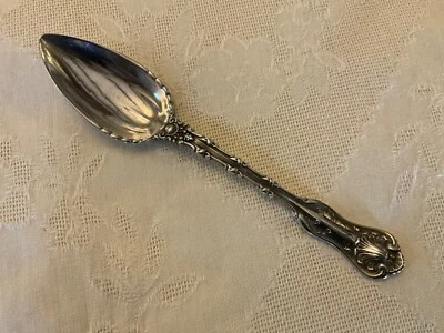 Cuchara Imperial Queen by Whiting Sterling Fruit o Citrus 5 3/8” Mono “N” Foto 1 de 4