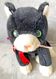 TY Beanie Buddies Collection 1999 Zip Black White Cat 30cm Soft Toy - Picture 1 of 4