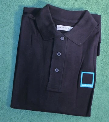 NUEVA Camisa de Golf Para Hombres Nicklaus 100% Algodón X-Grande Azul Marino con Logo Foto 1 de 2