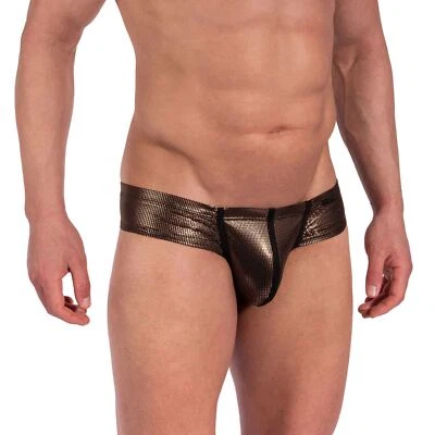 Cueca masculina Manstore M2366 atrevida hipster realçando bolsa copo metálica - Imagem 1 de 2