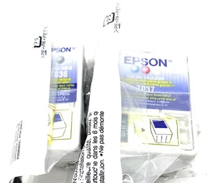 EPSON T036 + T037 ORIGINAL PATRONEN SCHWARZ + FARBE FÜR STYLUS C42 / C44 / C46 [NO BOX] - Bild 1 von 1