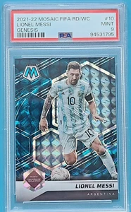 Lionel Messi Genesis SSP Mosaic FIFA Qatar 2021-2022 PSA 9 Argentina - Picture 1 of 2