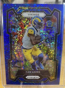 2023 Panini Prizm - #164 Cam Akers Blue Sparkle SP /96 - Picture 1 of 2