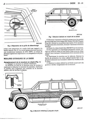 Manuel atelier technique réparation entretien maintenance Jeep Cherokee XJ  - Photo 1/4