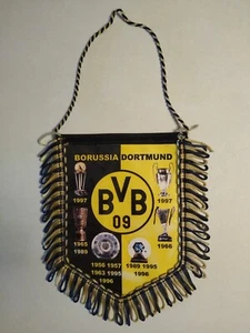 Borussia Dortmund BVB 09 – Wimpel ca. 10x14 cm – Erfolge bis 1997 - Zustand gut! - Bild 1 von 4