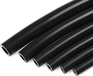 Ucreative 1/8" 5/32" 3/16" 1/4" 5/16" 3/8" Automotive Silicone 5 Feet, Black  - Bild 1 von 5