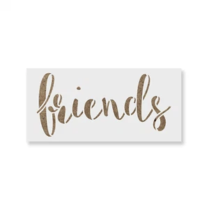 Friends Stencil - Durable & Reusable Mylar Stencils - Picture 1 of 5