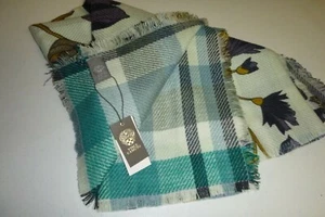 vince camuto designer reversible SEAFOAM plaid Wrap- manta suave tejida bufanda-OS - Imagen 1 de 11