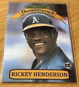 RICKEY HENDERSON OAKLAND A’s DIAMOND KINGS ACEO ART CARD MY ORIGINAL DESIGN - Picture 1 of 1