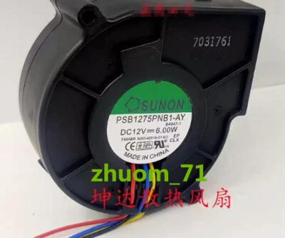 1PC SUNON PSB1275PNB1-AY 12 6.00W 4-wire Blower fan - Image 1 of 2