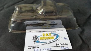 1/32 SCALE CHEVROLET CORVETTE 1957  CLEAR BODY  #3042 WITH WINDOW MASK - Picture 1 of 3