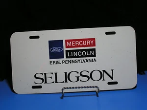 Erie, Pa - Vtg - Seligson - Ford-Mercury-Lincoln License Plate - Picture 1 of 2