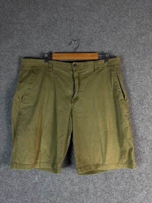 Volcom Chino Shorts Mens Size 38 Green Regular Fit Outdoor Zip Fly Casual Logo - Image 1 of 4