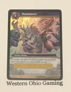 World of Warcraft Trading Card Game Slashdance #1/3 Foil Loot Card NEW - Imagen 1 de 2