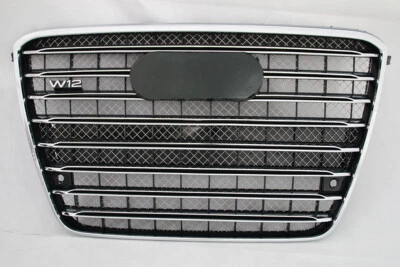 For Audi A8 S8 D4 2011 2012 2013 2014 W12 Style Chrome Strip Grille Front Grill  Foto 1 de 4