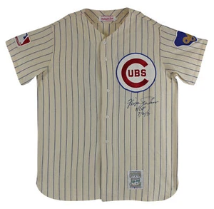 Cubs Fergie Jenkins "HOF 7/21/91" Signed Pinstripe CC M&N Jersey BAS #BD20037 - Picture 1 of 4