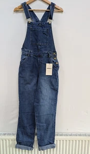WITHDRAWN MID BLUE DUNGAREE - Picture 1 of 3