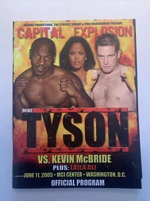 Mike Tyson-K.McBride 2005 Program with Folded Poster,Bout Sheet &PressKit Folder - Image 1 of 4