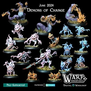 Demons of Change(x17)/TTRPG/Wargaming/Dungeons and Dragons/RPG/Warp Miniatures - Bild 1 von 7