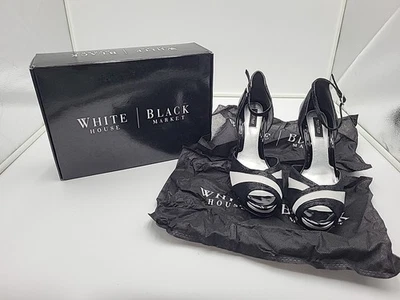 Tacones White House Black Market TOSHA Peep Toe Talla 10M  Foto 1 de 4