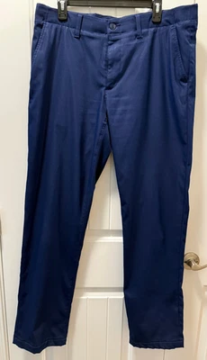 Lands' End Men's Traditional Fit Flex Waistband Chinos Size 36 Navy w/Pockets - Image 1 of 4