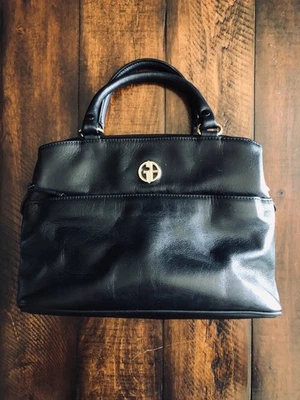 Giani Bernini black leather handbag - Image 1 of 4