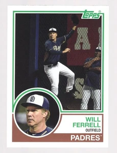 WILL FERRELL 2015 TOPPS ARCHIVES '83 #WV-10 **SAN DIEGO PADRES** SP - Picture 1 of 2