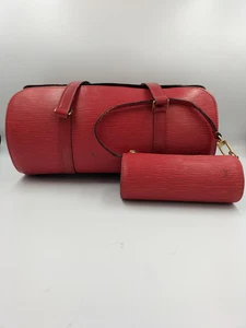 Used Louis Vuitton Epi Soufflot Handbag Castilian Red M52227 - Picture 1 of 20