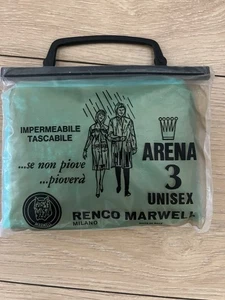 Impermeabile retrò 100% pvc giacca antipioggia raincape vintage anni 80 - Foto 1 di 2