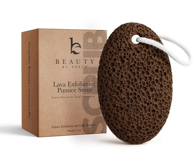 Piedra pómez para pies - Exfoliante de pies de piedra de lava natural, eliminar callos para... Foto 1 de 4