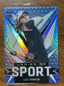 2021 Leaf Valiant LEXI THOMPSON Ladies Of Sport HOLO Blue PRIZM Refractor # /35 - Bild 1 von 4