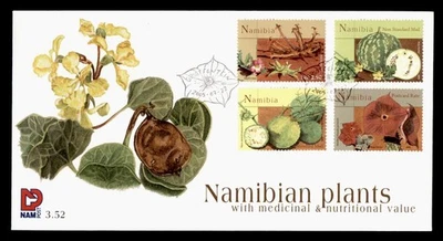 DR WHO 2005 NAMIBIA FDC PLANT/MEDICINAL/NUTRITIONAL CACHET COMBO M61560 - Image 1 of 2