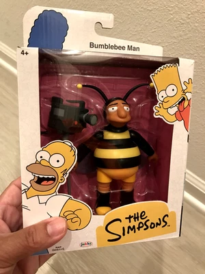Figura de acción The Simpson BUMBLEBEE MAN 5" Wave 4 Jakks Pacific nueva en mano Foto 1 de 4