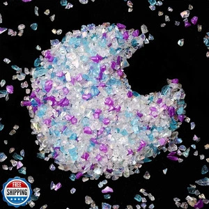 Brillo artesanal de vidrio triturado para resina, astillas de cristal metálico irregular Sprin - Imagen 1 de 5