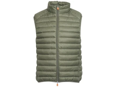 Save The Duck Men's Adam Vest Quilted Puffer Sleeveless Dusty Olive - Image 1 of 2