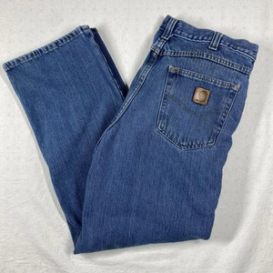 Carhartt Jeans Herren 34x30 Blau Relaxed Fit Denim Hose Straight Leg Workwear - Bild 1 von 13