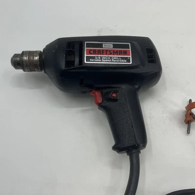 Broca Sears Craftsman 3/8" velocidade variável reversível testada 315.10042. {LL}. - Imagem 1 de 4