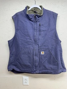 Carhartt Sherpa gefütterte Weste Damen XXL Pastell Lila WV001 BDK - Bild 1 von 11