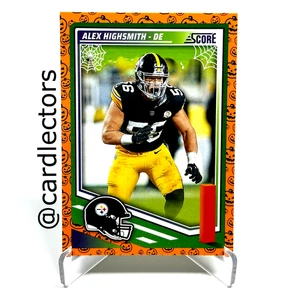 2025 Panini Score-A-Treat Football ALEX HIGHSMITH #102 Orange Pumpkin STEELERS - Picture 1 of 2